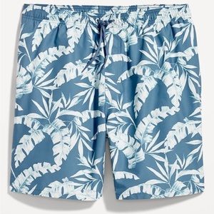 Old Navy Printed Swim Trunks for Men 7 in inseam NEW W/ TAGS